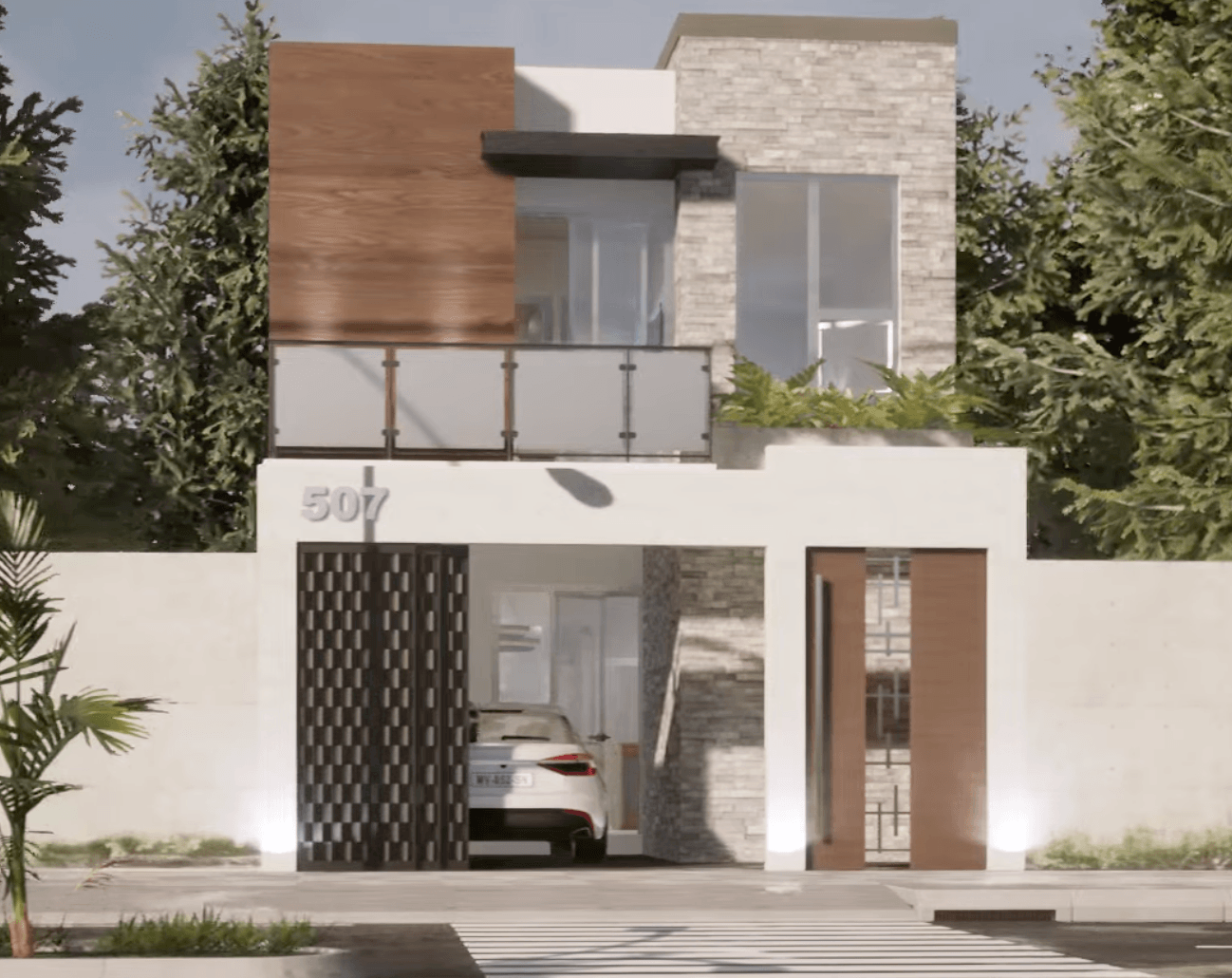 Ejemplo de casa en lote 6x15, Praderas del Sur
